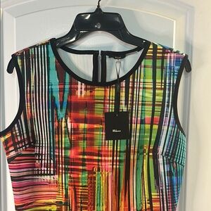 NWT Milano Colorful Abstract Sleeveless Dress
